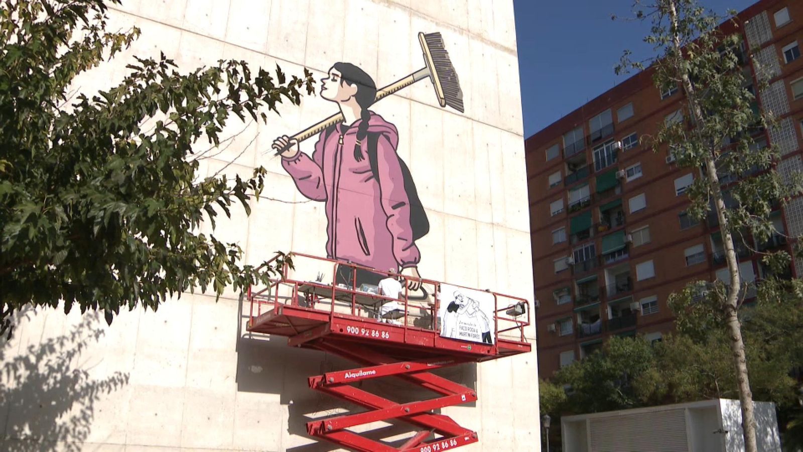 Mural en homenatge als voluntaris de la DANA