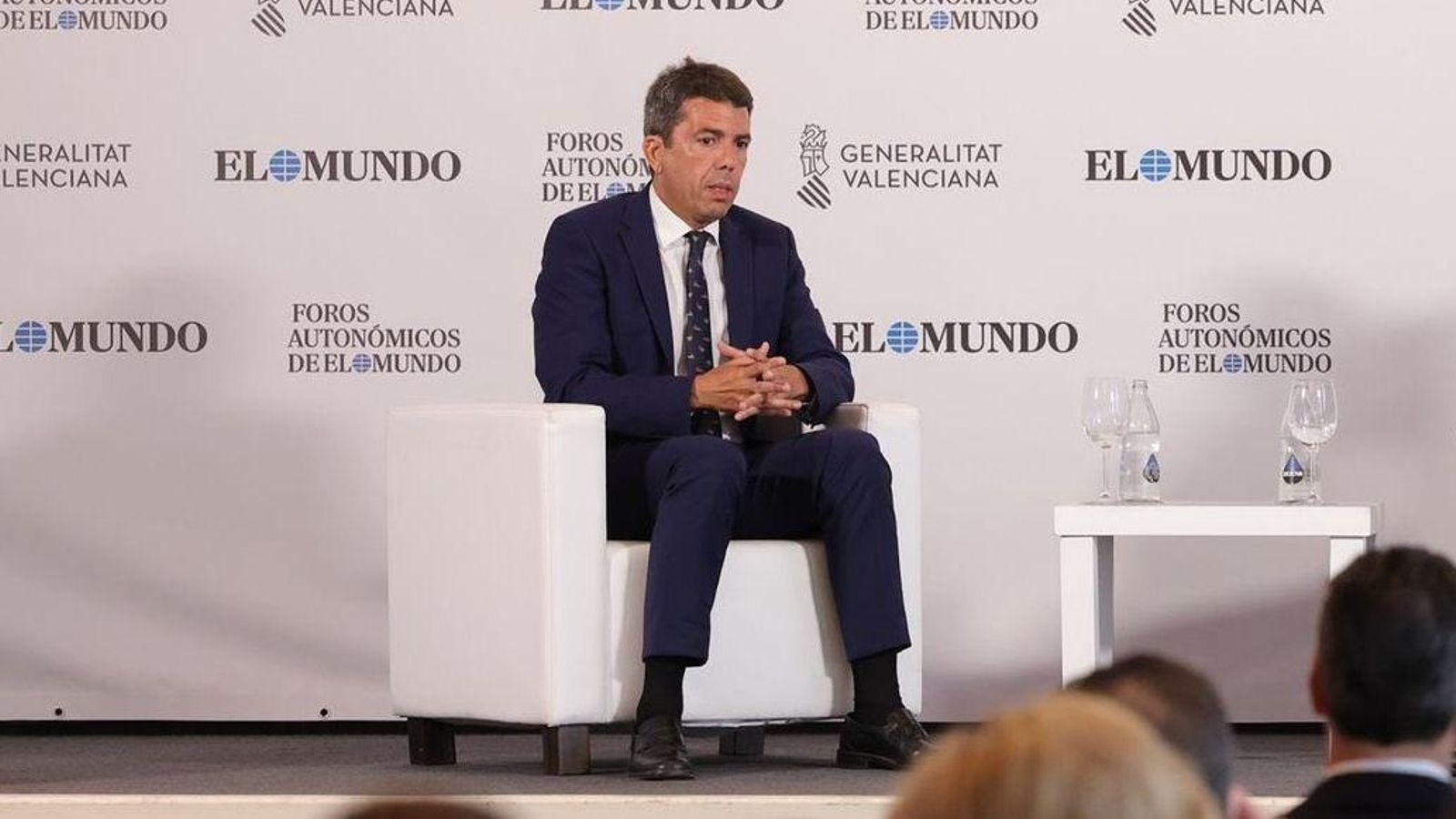 Mazón, este dimecres en el fórum de El Mundo