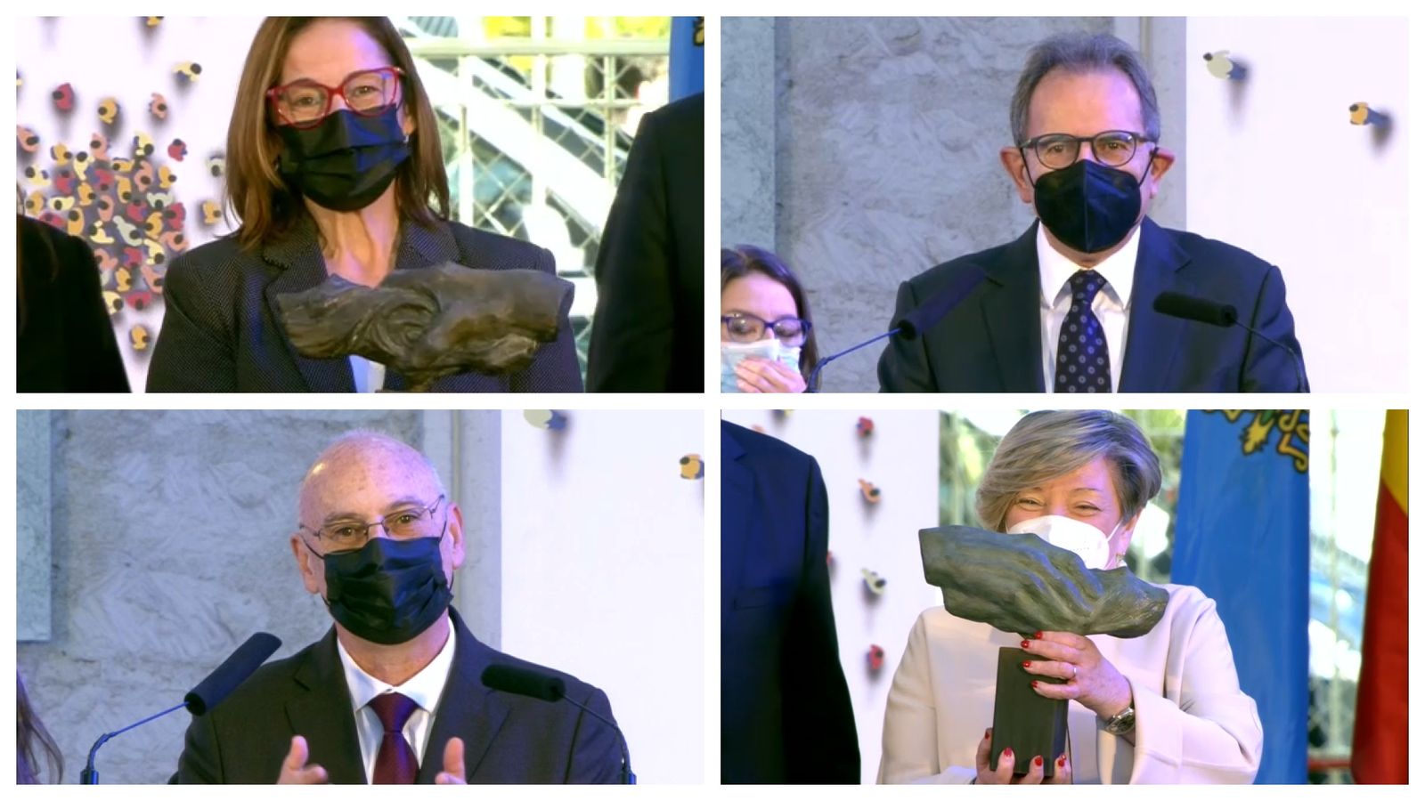 Els premiats en el Dia de la Constitució espanyola