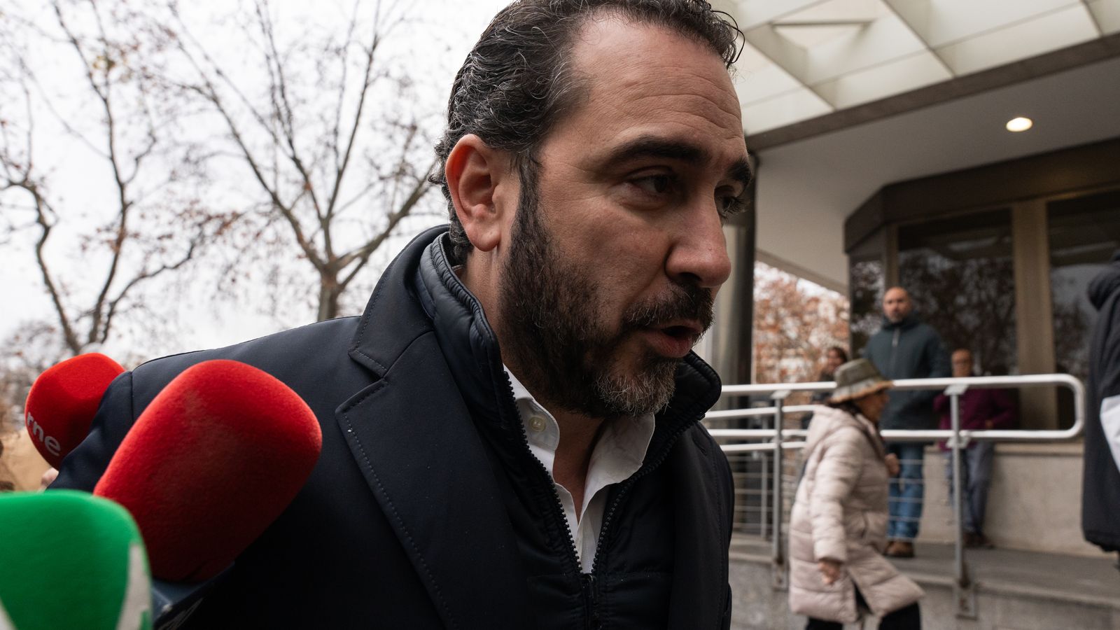 Víctor de Aldama, arribant als jutjats de la plaça de Castilla de Madrid a principis d'any
