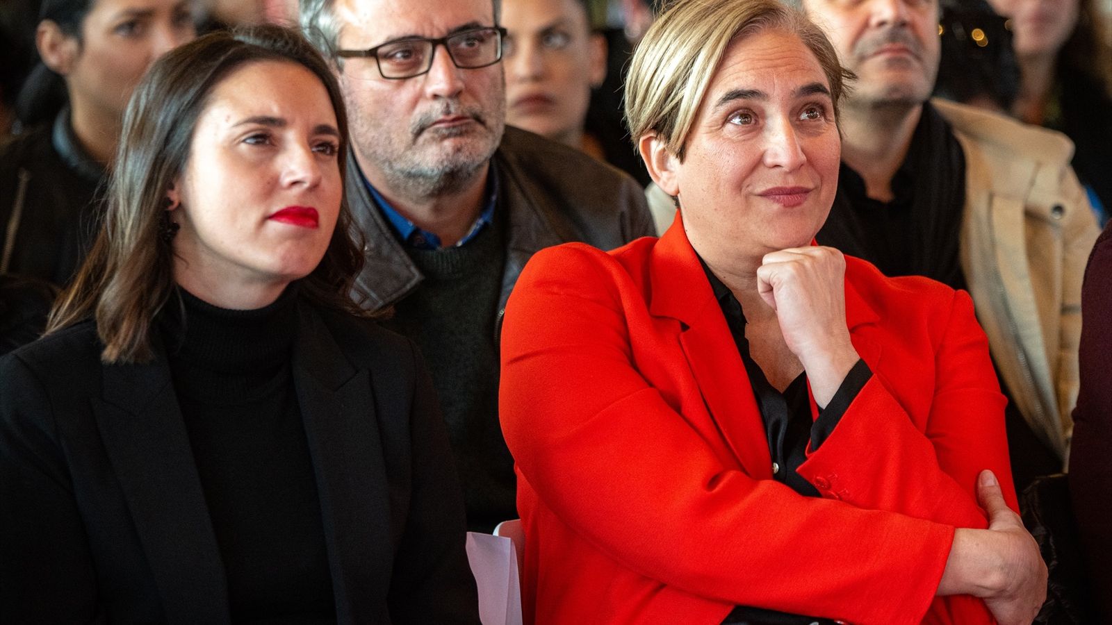 Montero (Podem) i Colau (Front Ampli), en una imatge d'arxiu