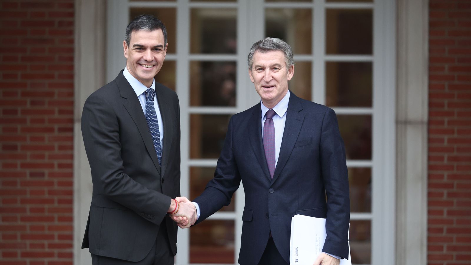 Reunió entre Sánchez i Feijóo celebrada al març del 2025