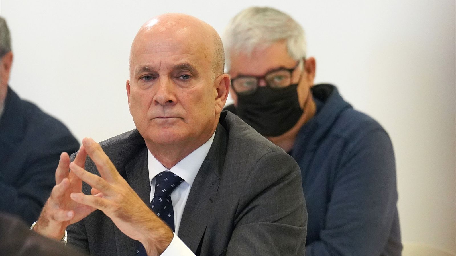 L'exdirector de Seguretat en la Circulació d'Adif, Andrés Cortabitarte, durant el juí