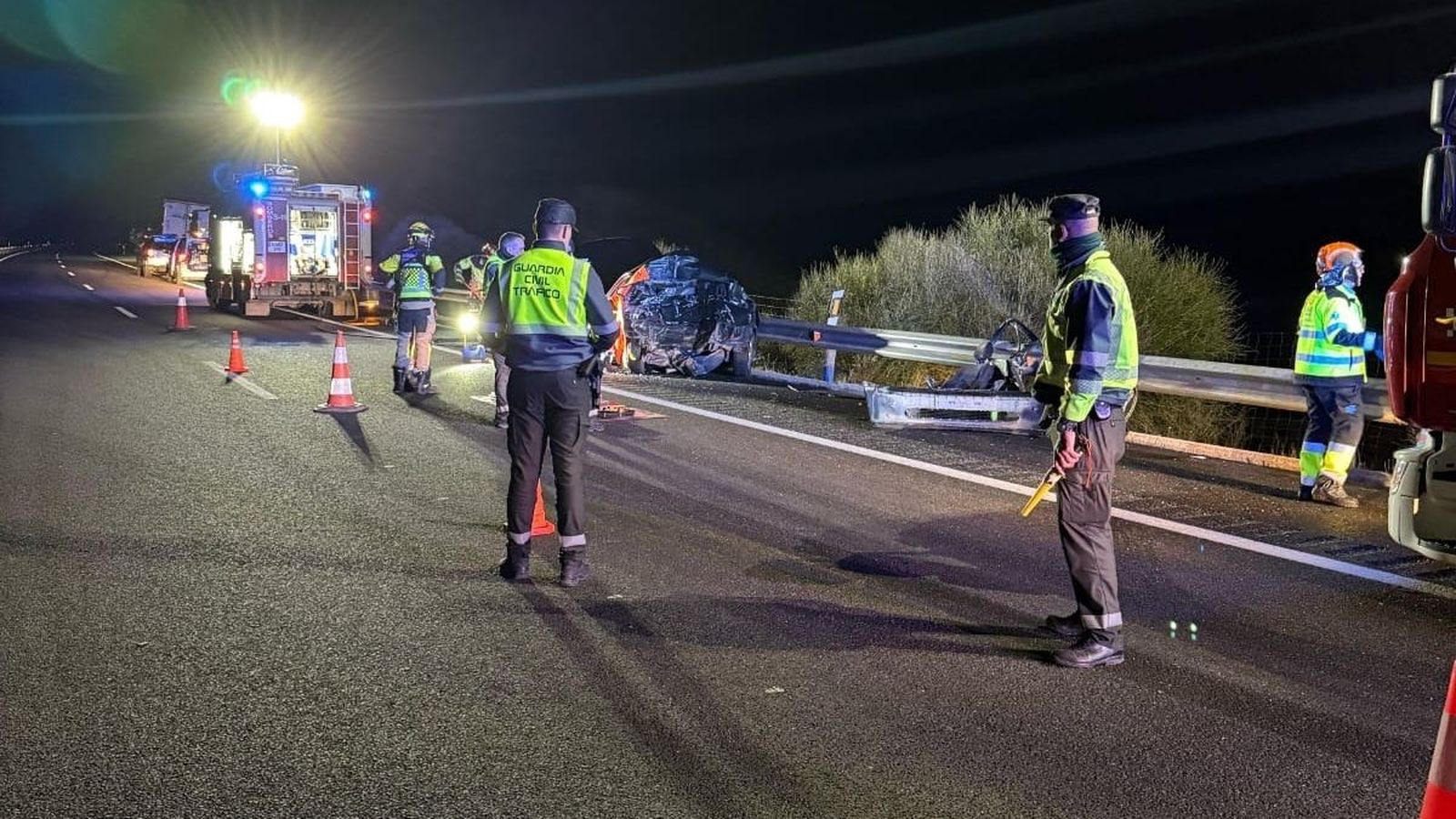Punt de la carretera on s'ha produït l'accident