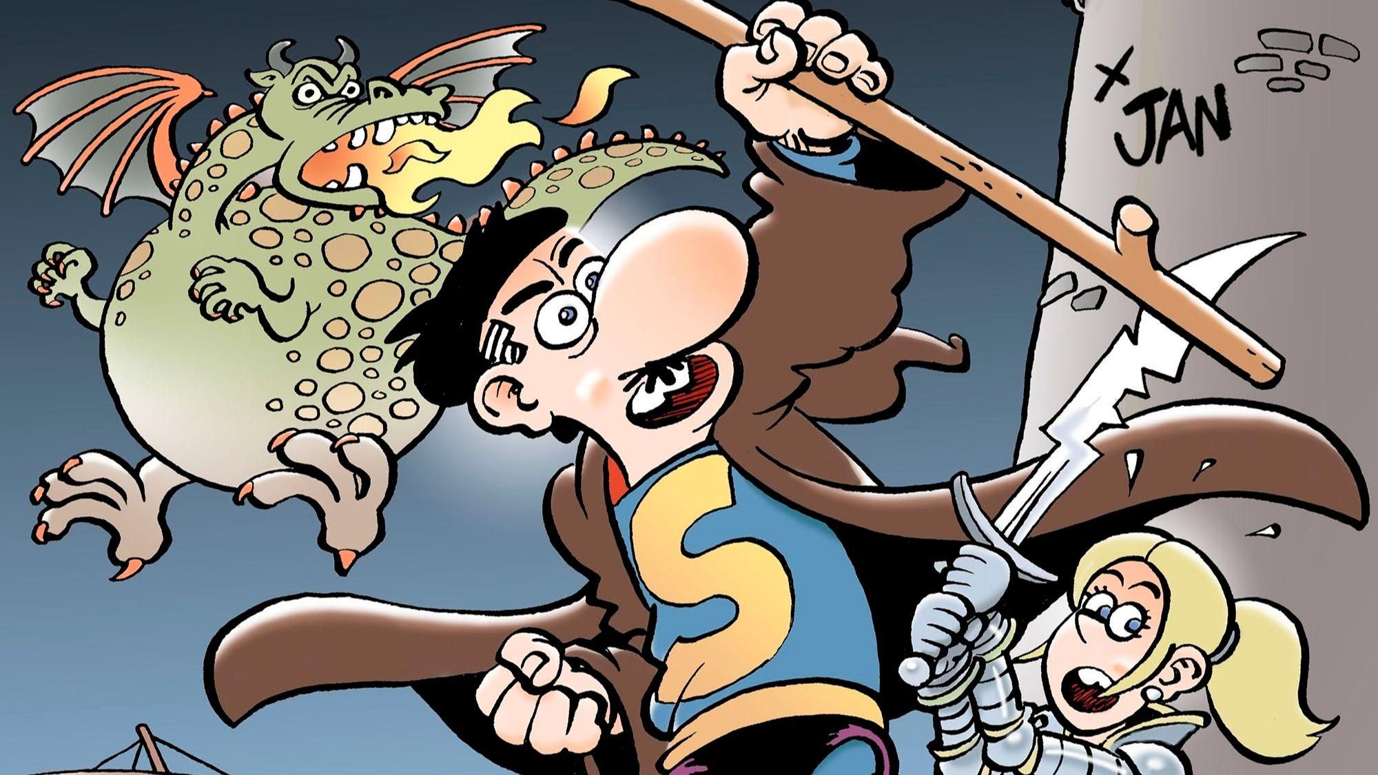 Portada de 'Sueños frikis', l'última aventura de Superlópez Portada de 'Sueños Frikis', l'última aventura de Superlópez