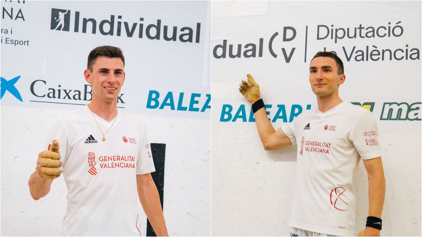 Tonet IV i Ivan, després de guanyar les semifinals