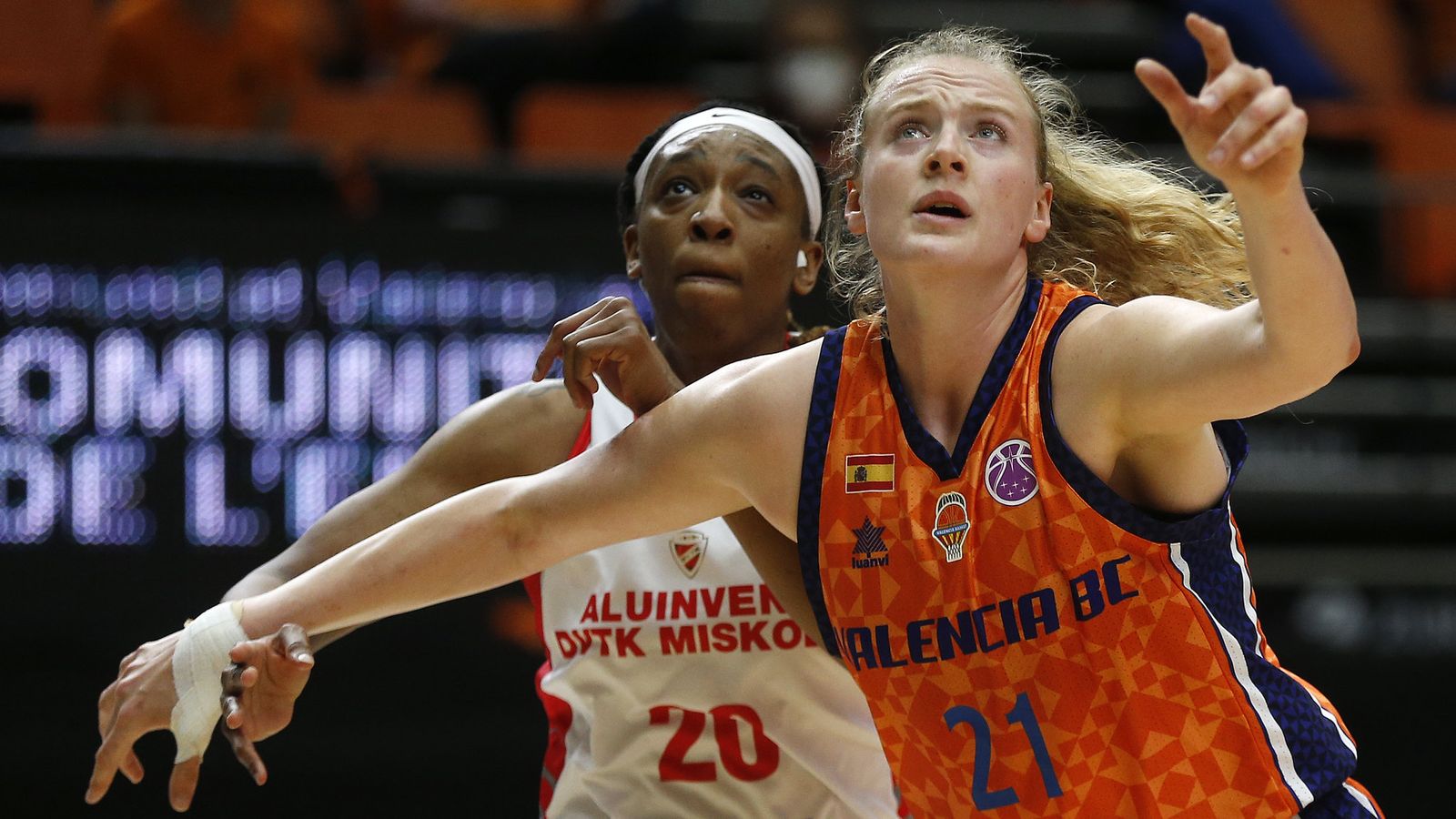 Marie Gülich, en un partit de l'Eurocup Women