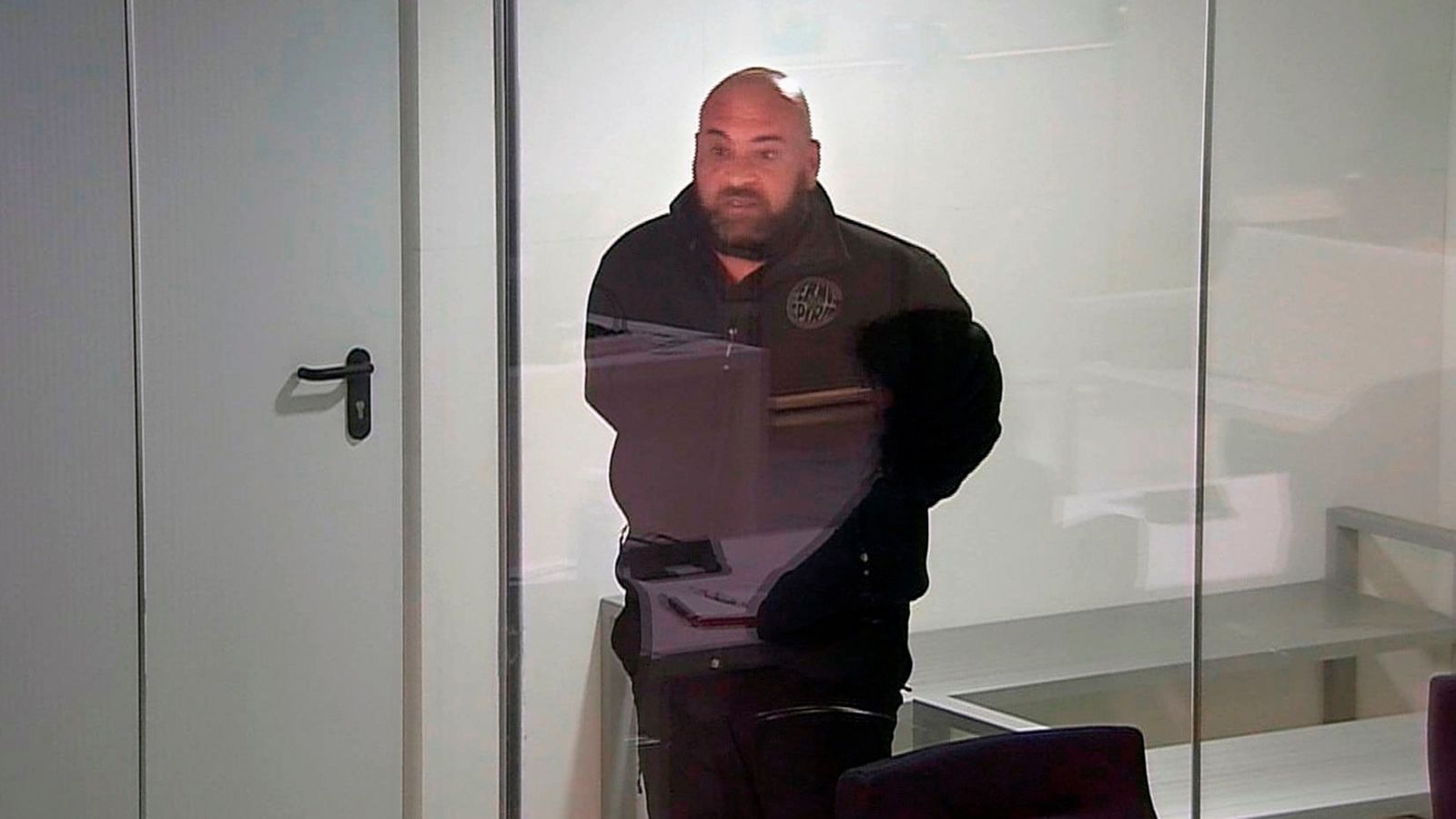 L'etarra Asier Eceiza durant el judici aquest dilluns en l'Audiència Nacional