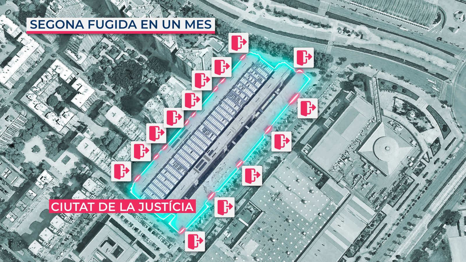 Localitzen a Paterna el detingut fugit a la Ciutat de la Justícia