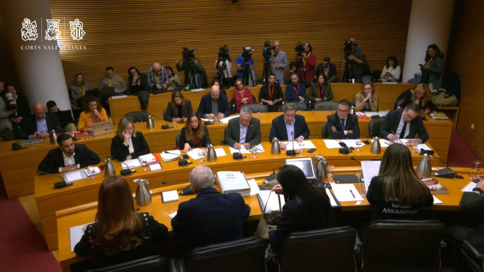 La comissió que investiga la dana en les Corts, en una imatge d'arxiu