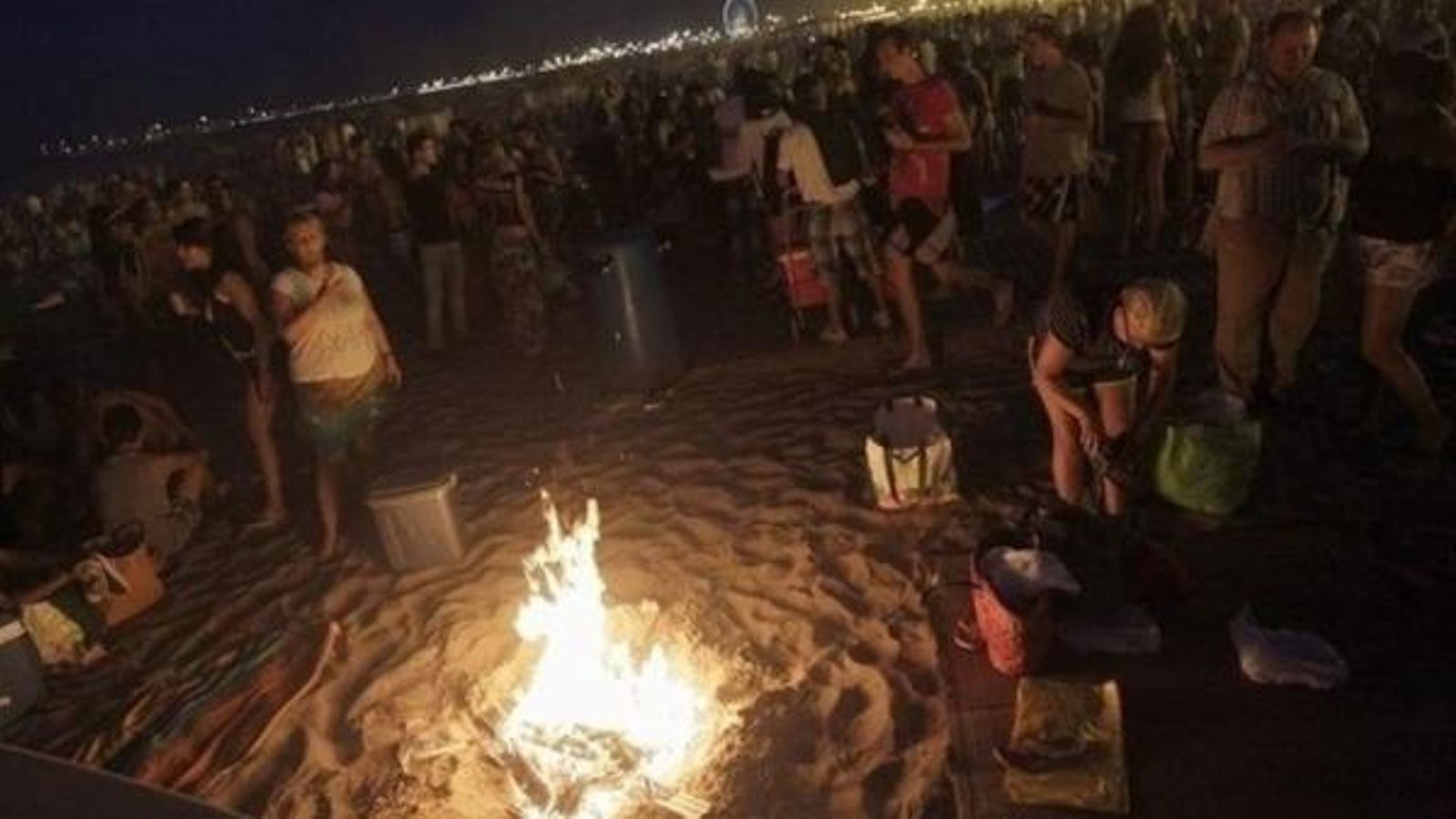 Celebració de Sant Joan a València, en una imatge d'arxiu