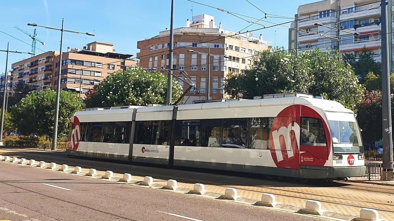 Imatge d'arxiu d'un tramvia de Metrovalencia