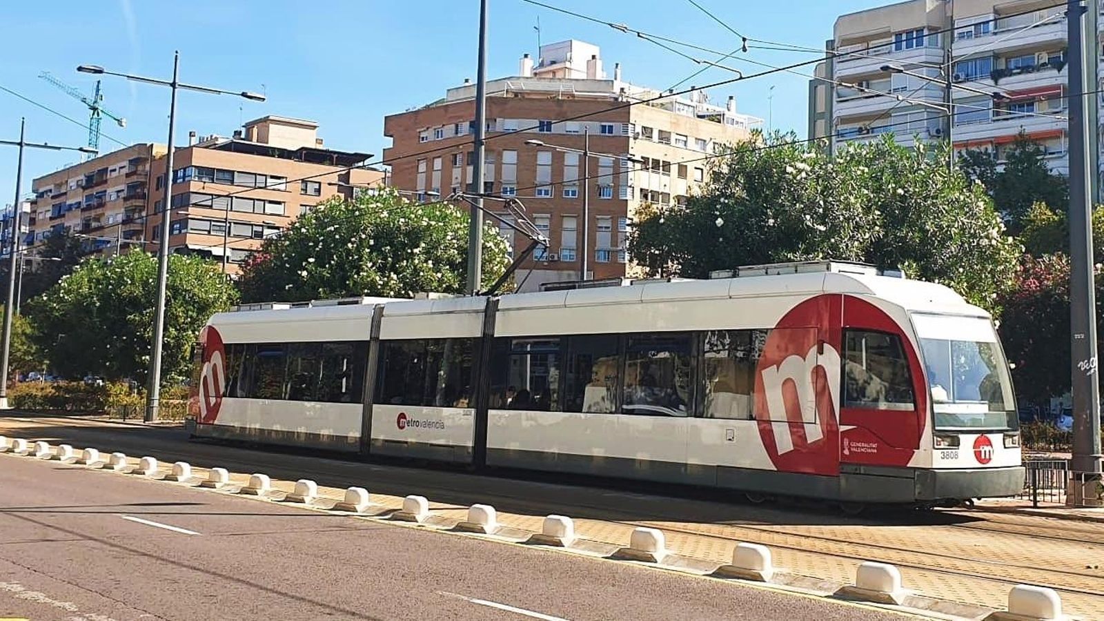 Imatge d'arxiu d'un tramvia de Metrovalencia