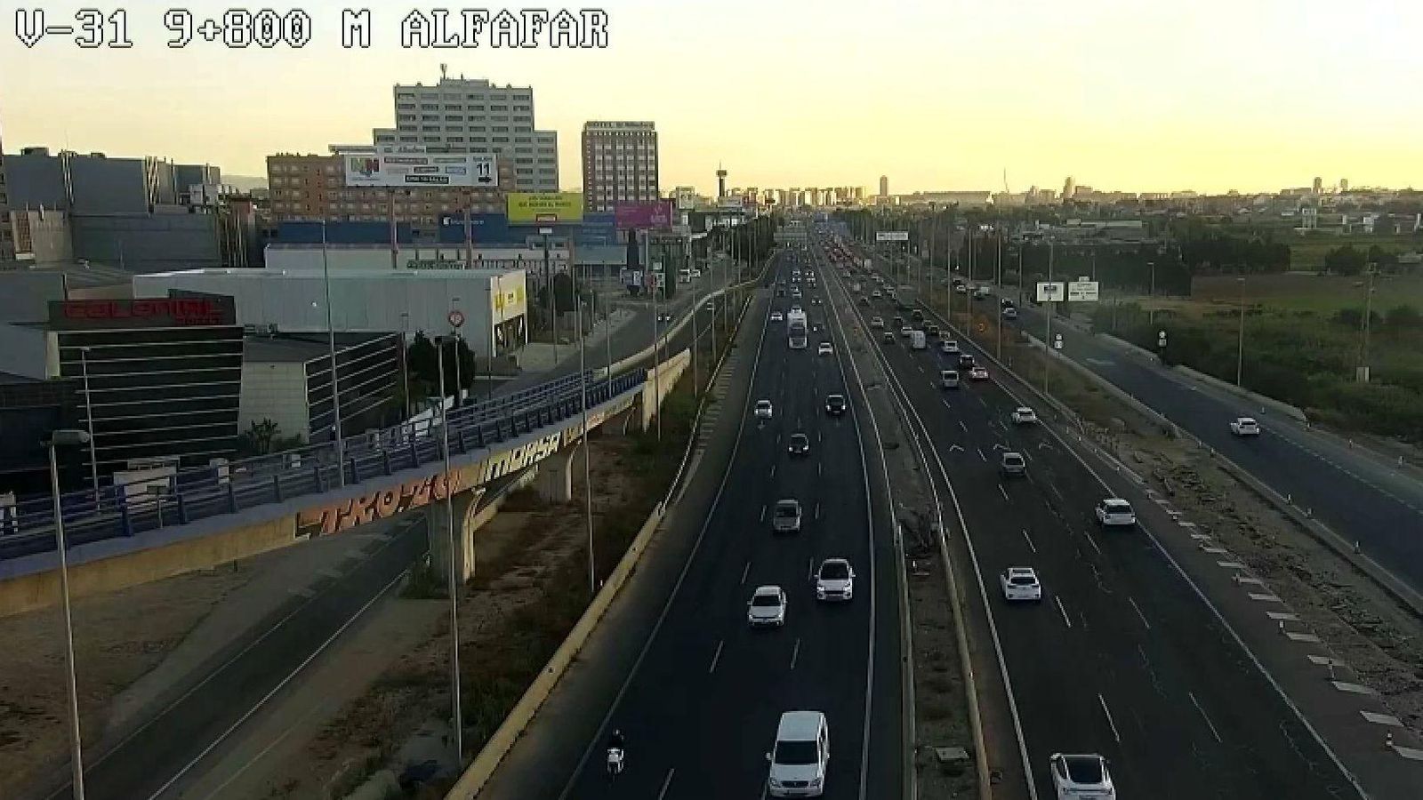 La pista de Silla a l'altura d'Alfafar La pista de Silla a l'altura d'Alfafar