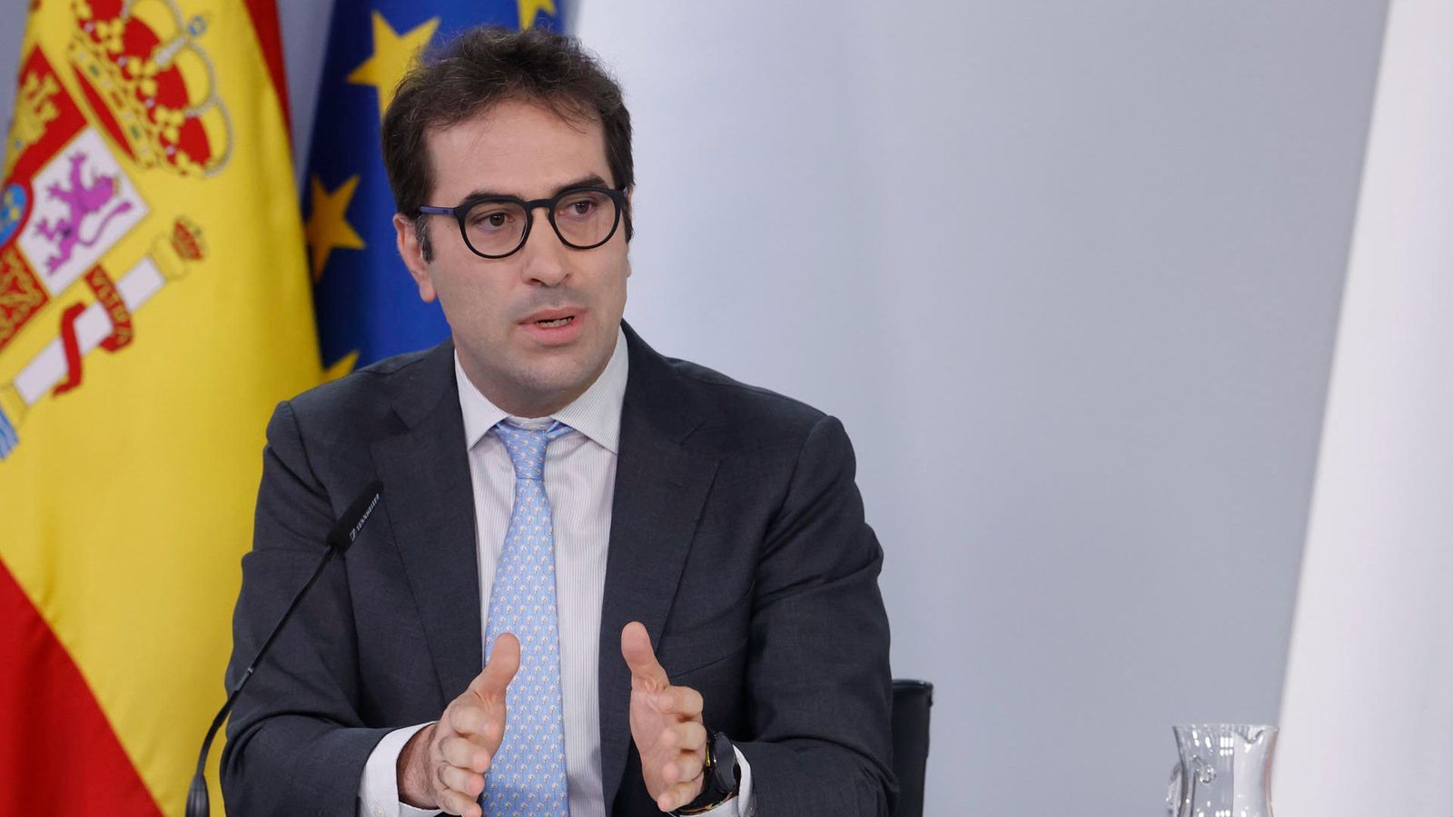 El ministre Cuerpo, este dilluns després del Consell de Ministres