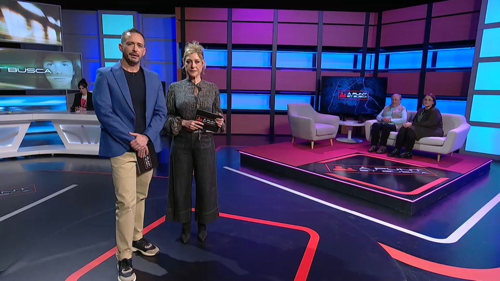 Juan Nieto i Mireia Llinares en 'À Punt et busca'