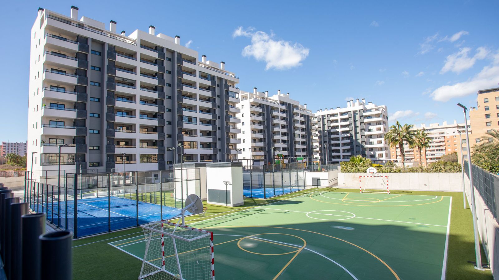 El residencial Les Naus, en què hi ha la promoció de VPP sota sospita