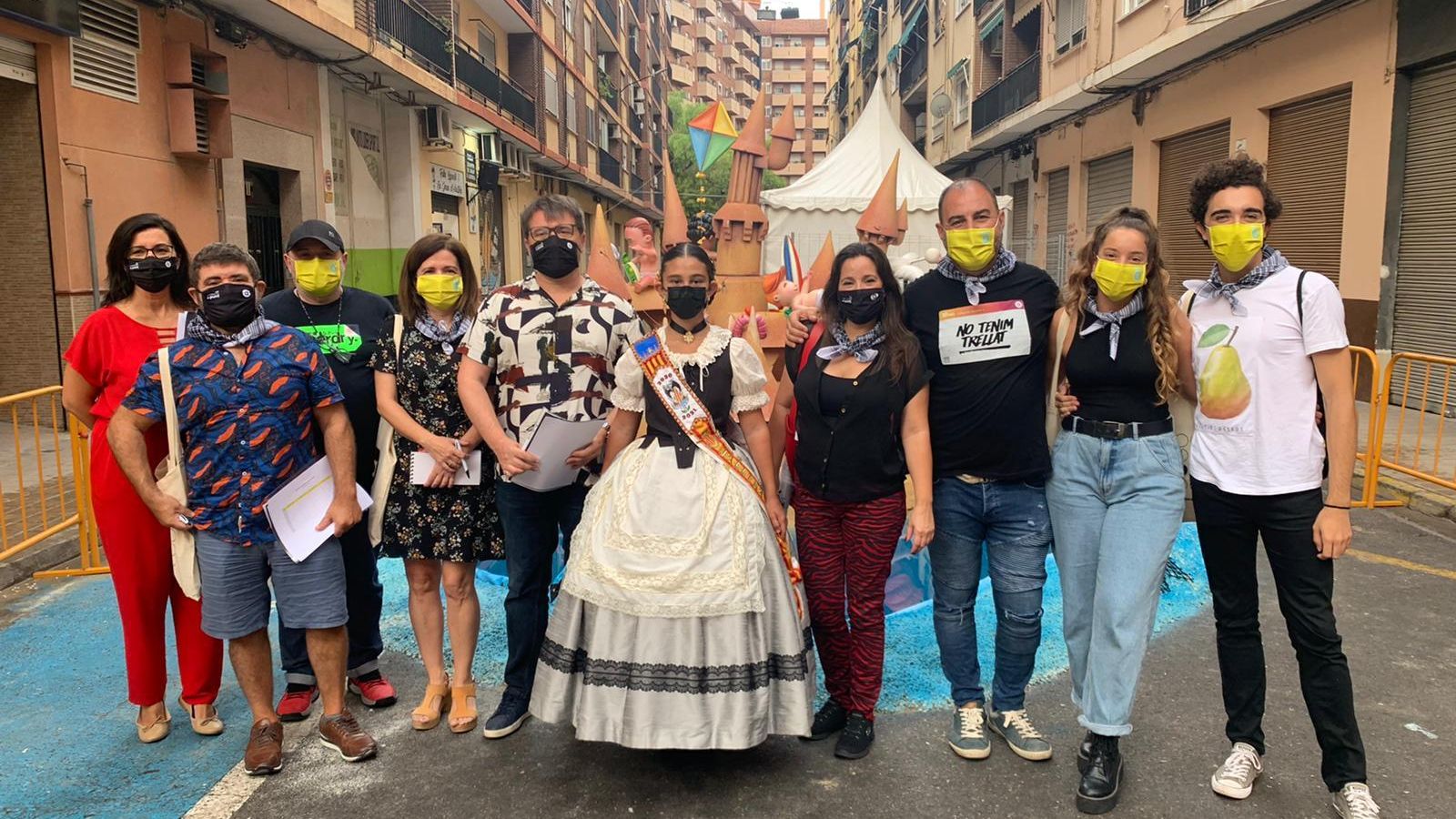 Jurat dels Premis La Colla d'À Punt a les Falles Infantils de 2021 a la Falla Lepanto de València