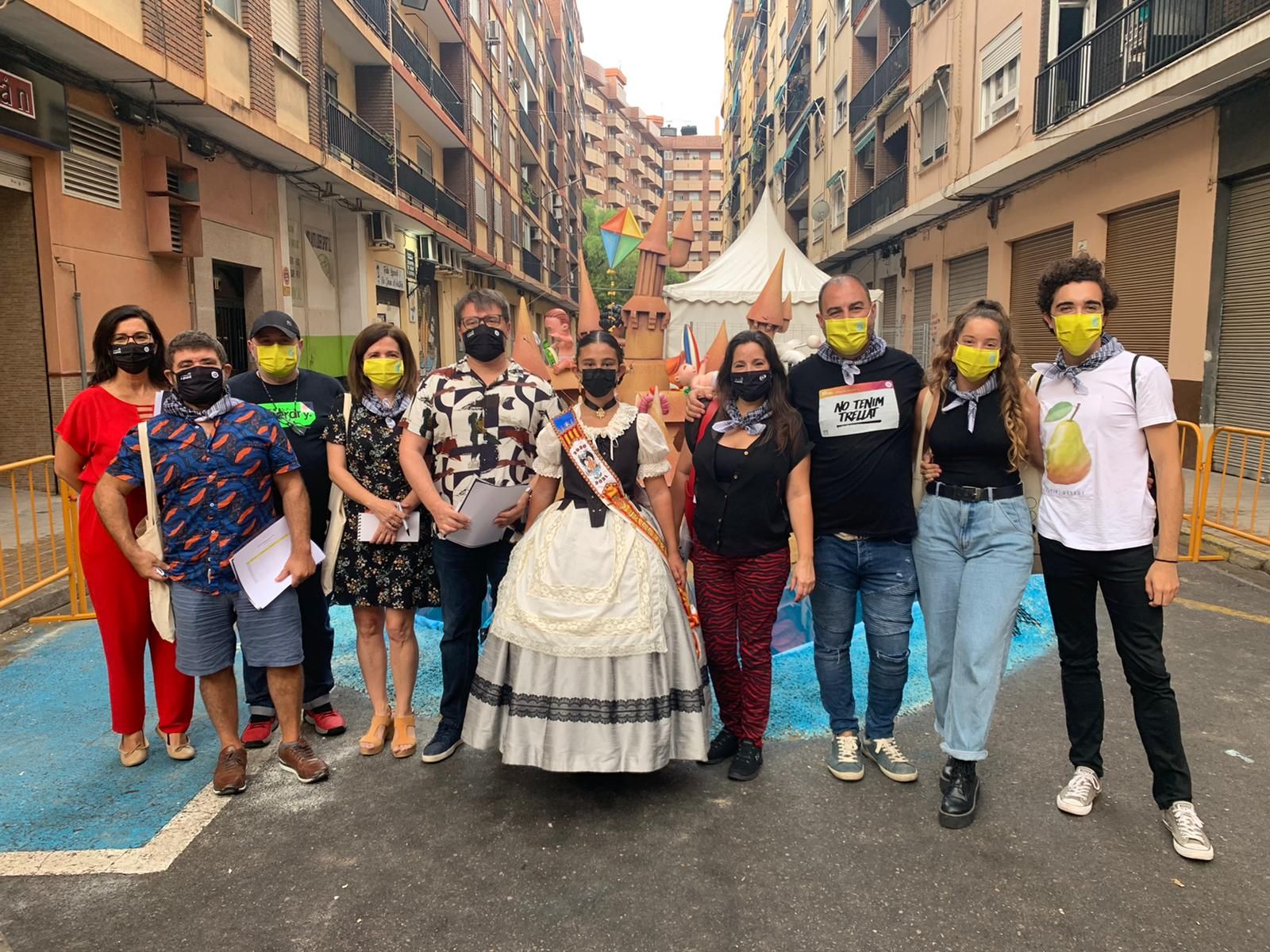 Jurat dels Premis La Colla d'À Punt a les Falles Infantils de 2021 a la Falla Lepanto de València