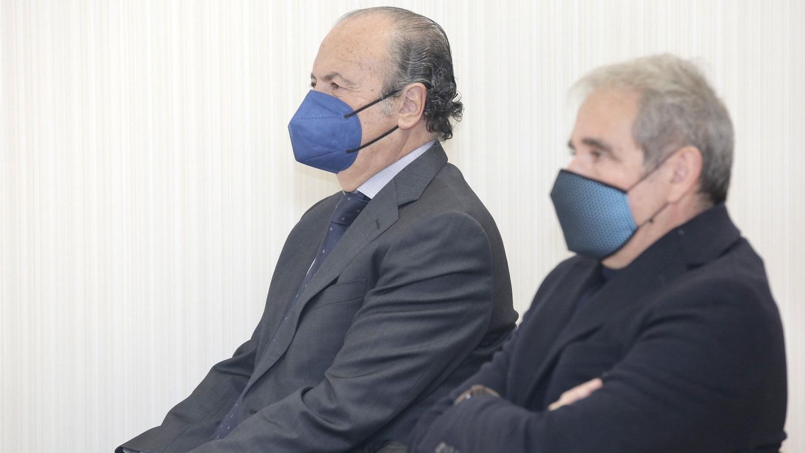 L'expresident de la Diputació d'Alacant José Joaquín Ripoll (esquerra), durant el juí celebrat en 2022