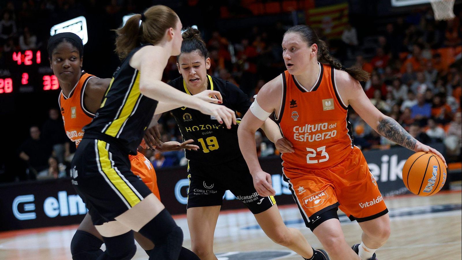 Iagupova, en una acció del duel