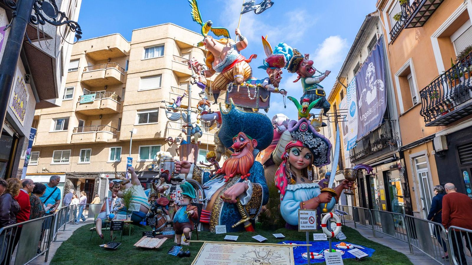 Una de les falles de Gandia