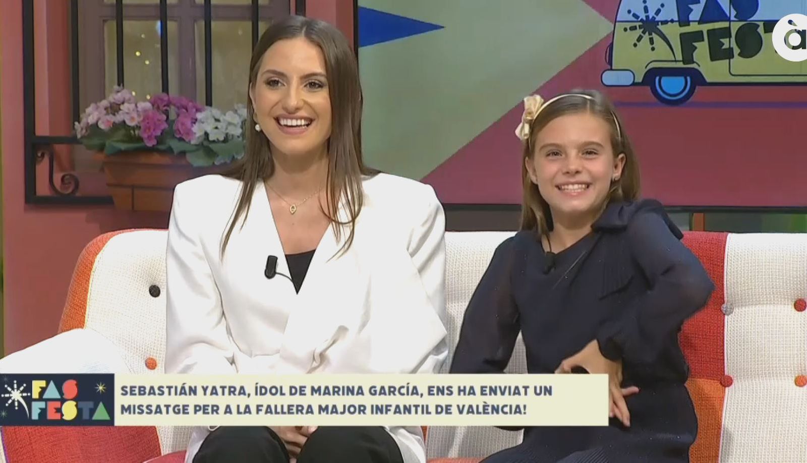 Les dos falleres majors de València de 2024 visiten 'Fas Festa'