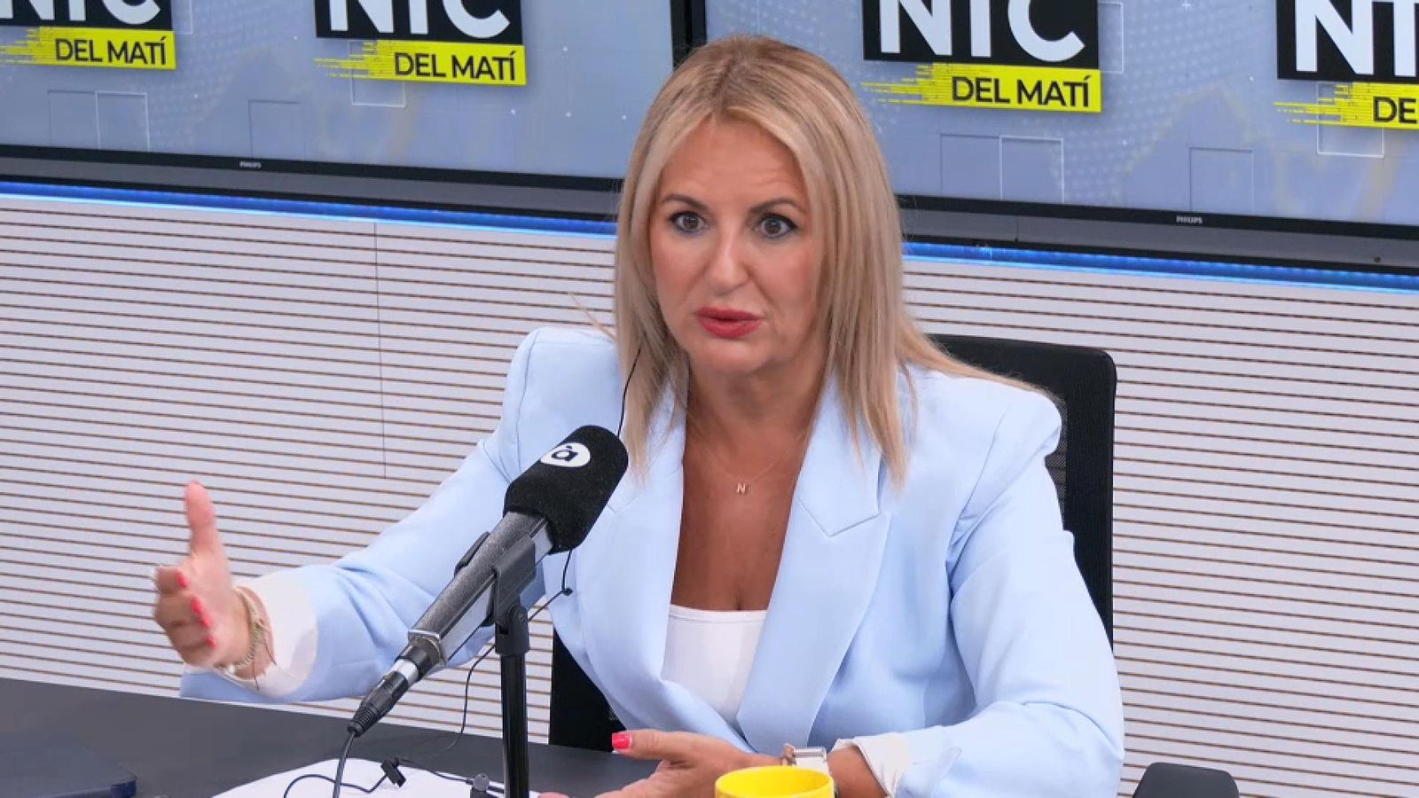 La consellera d'Innovació, Indústria i Turisme, Nuria Montes, este dimarts en 'Les notícies del matí'