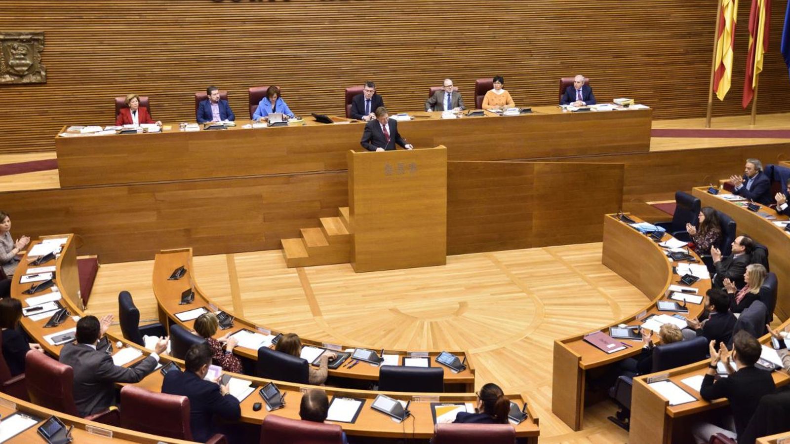 Sessió parlamentària de les Corts d’aquest dijous. Inma Caballer