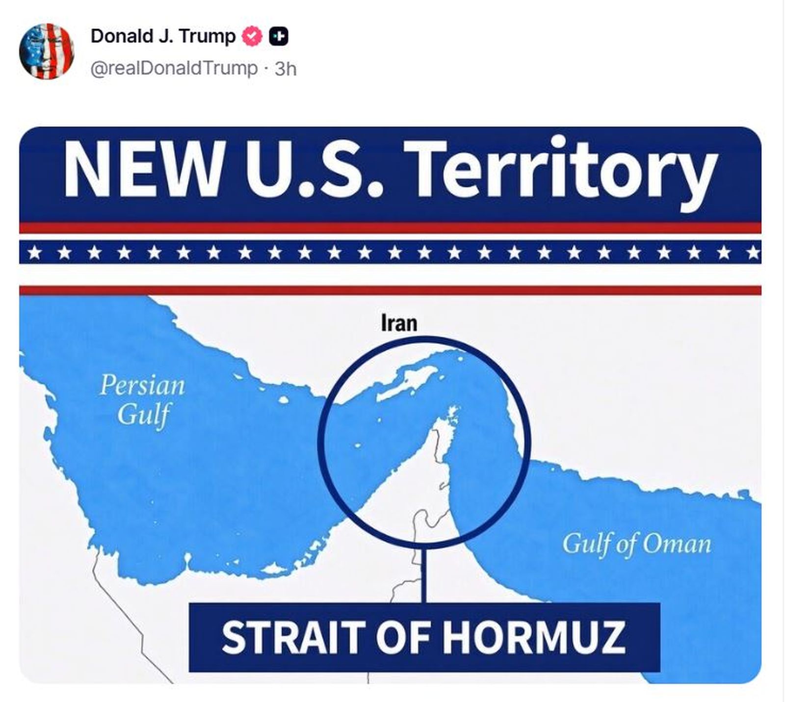Publicació de Trump, este dimarts