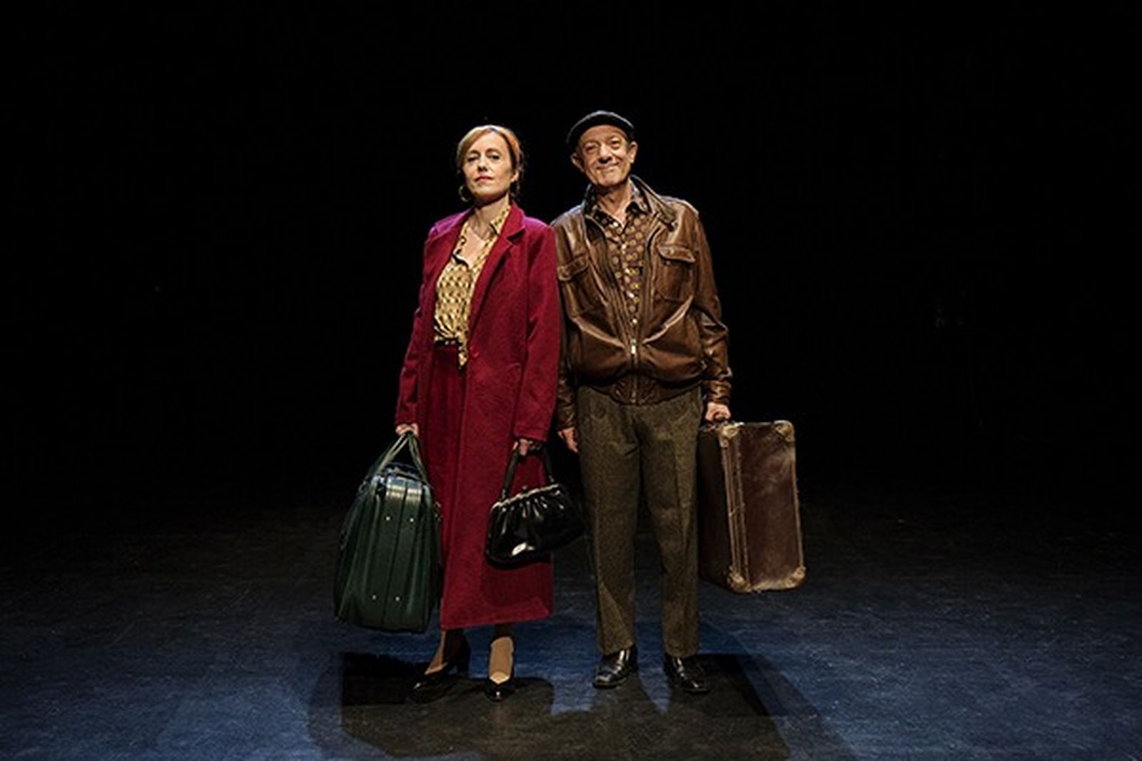 L'obra teatral 'Un lugar de partida' amb els seus intèrprets