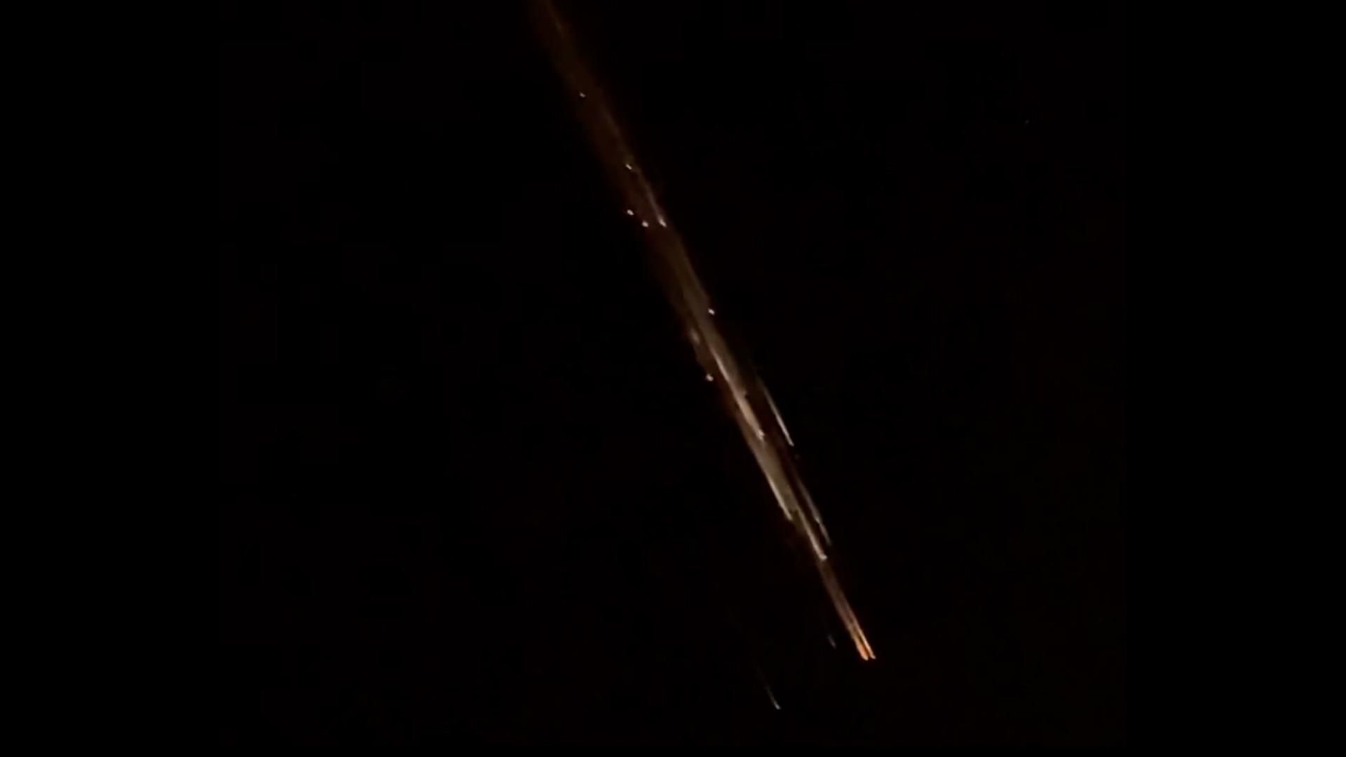 Imatges de la bola de foc des d'Águilas, Múrcia Imatges de la bola de foc des d'Águilas, Múrcia