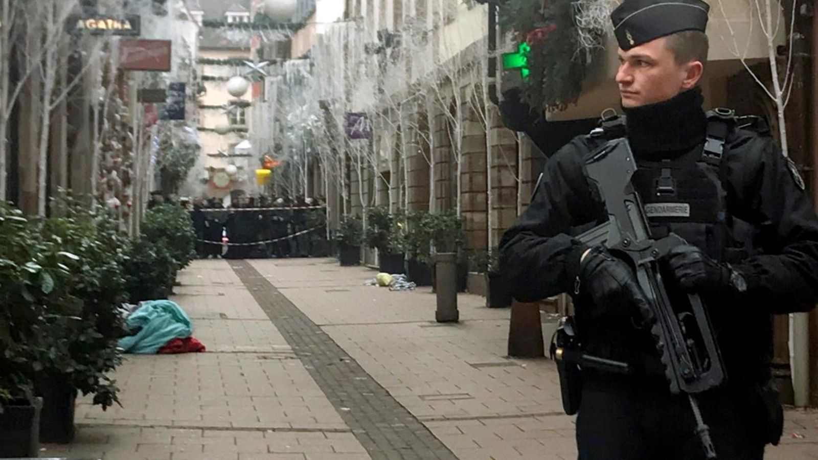 Membre de la policia francesa aquest dimecres a Estrasburg