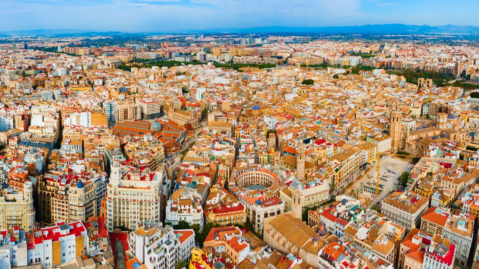 Imateg aèria de la ciutat de València