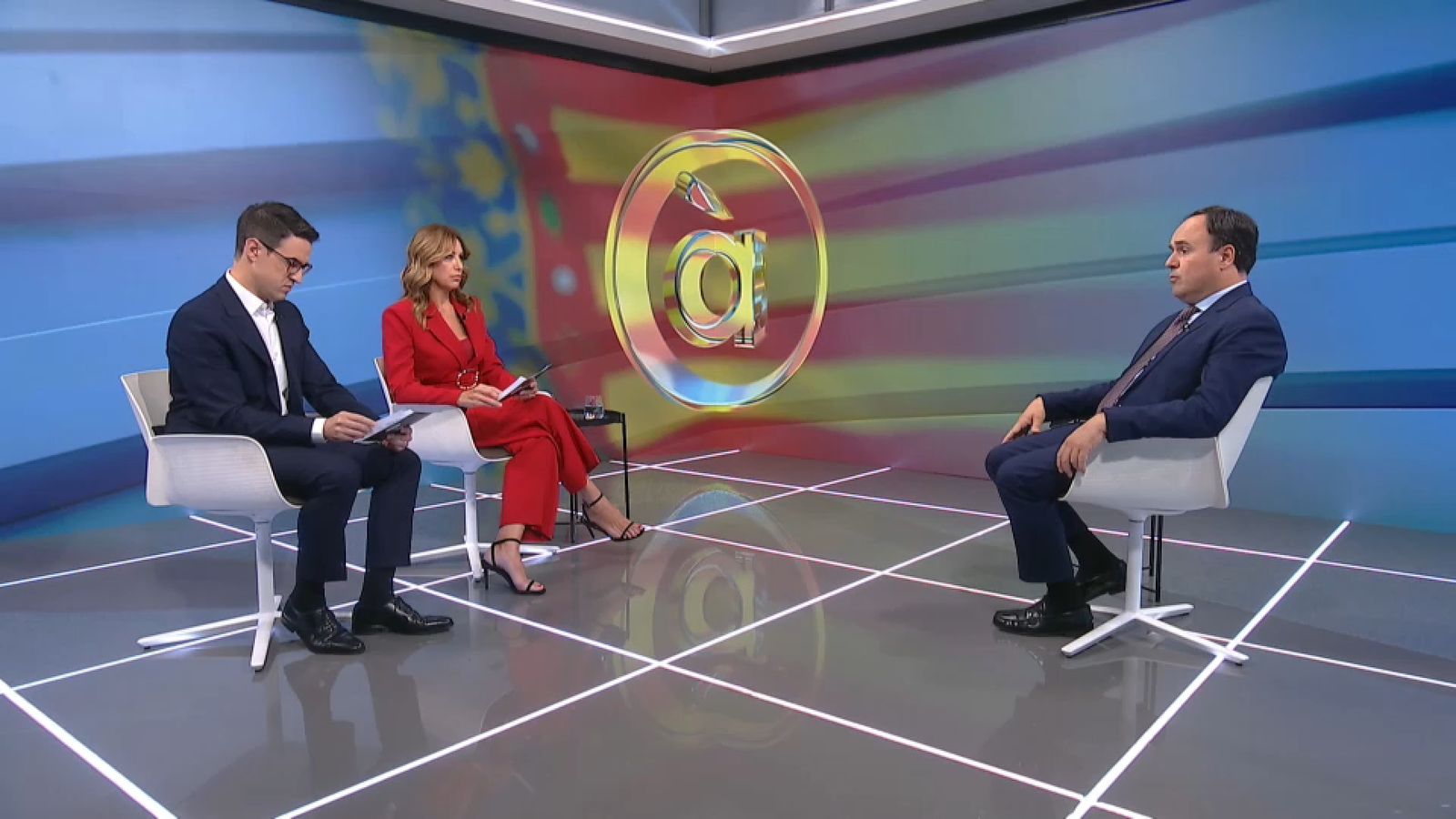 El cap del Consell, Juanfran Pérez Llorca, en un moment de l'entrevista a À Punt