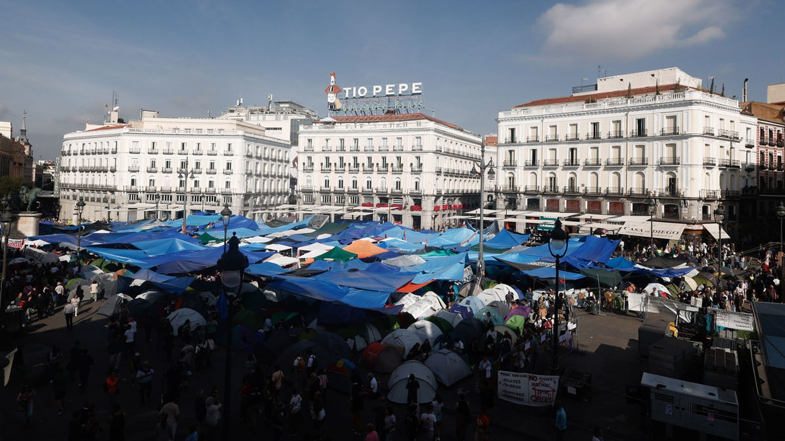 L'acampada de Madrid, este dimarts