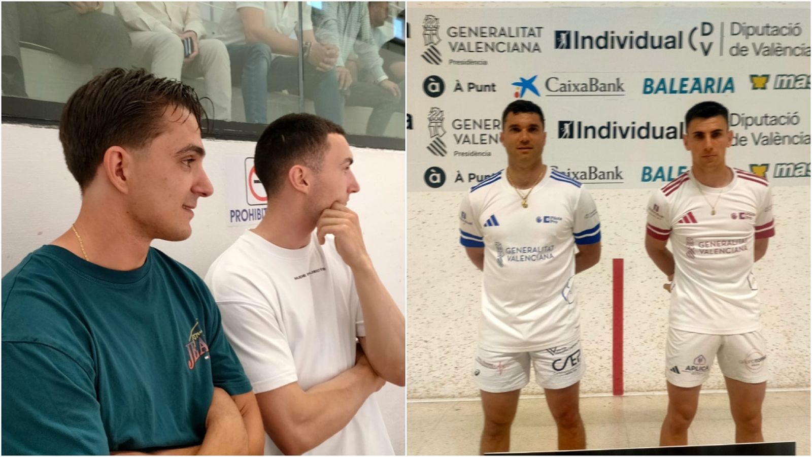 Iván i Murcianet han seguit amb atenció el duel a Oliva