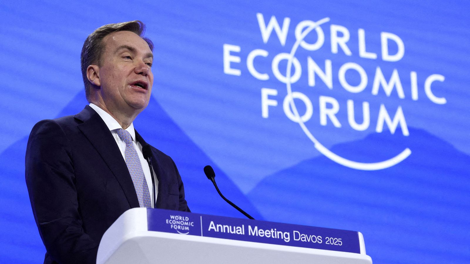 Borge Brende en l'última trobada a Davos