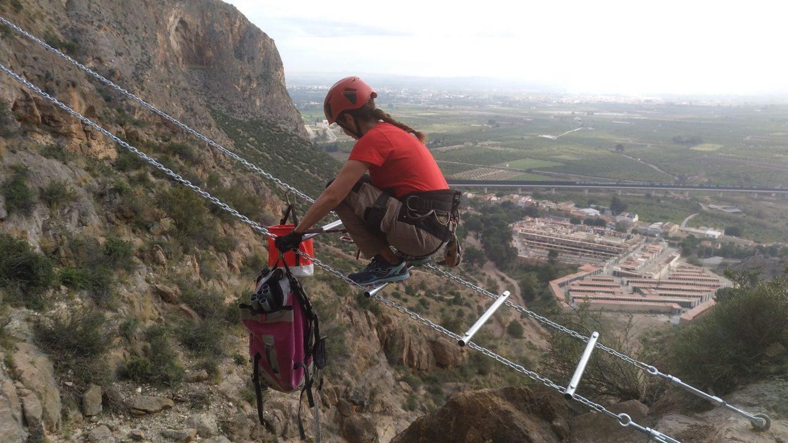 Imatge d'arxiu de la via ferrata de Callosa de Segura