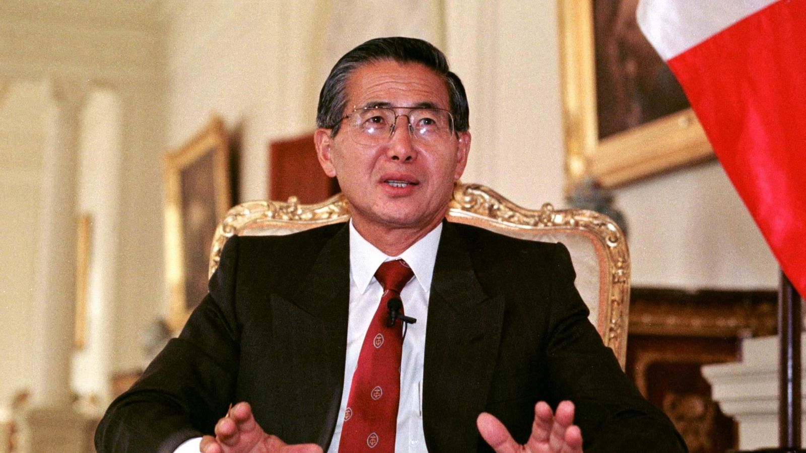 Alberto Fujimori a Lima, el Perú, el 25 d'abril de 1997