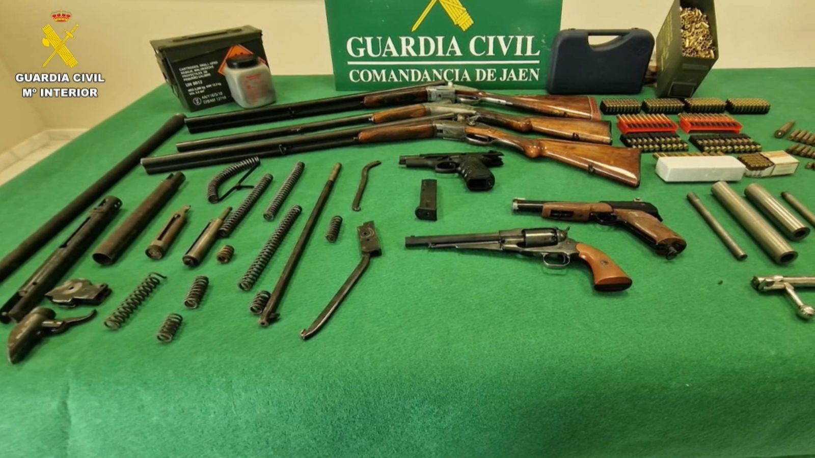 Armes il·legals intervingudes en l'operació Faghor