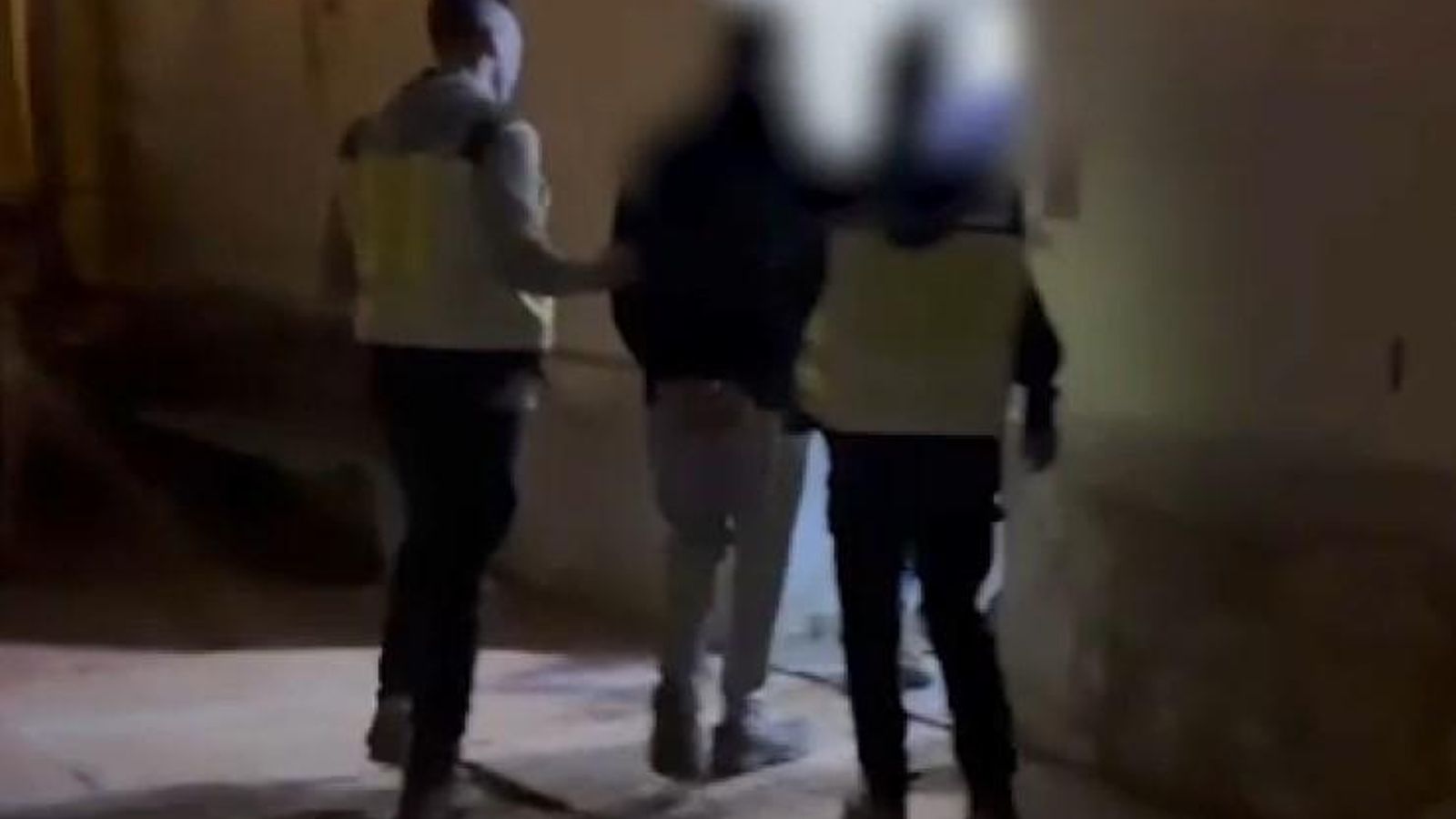Un dels detinguts per la Policia Nacional Un dels detinguts per la Policia Nacional