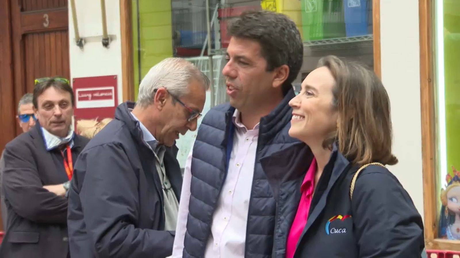 La secretària general del PP, Cuca Gamarra i el president del PPCV, Carlos Mazón