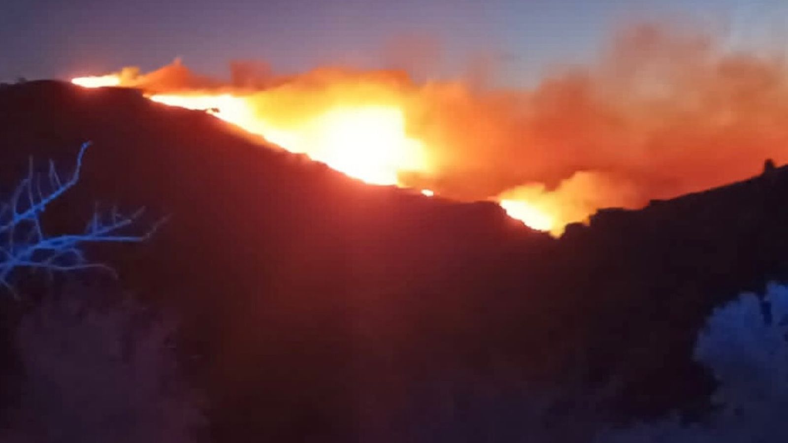 Incendi forestal al terme municipal de Culla