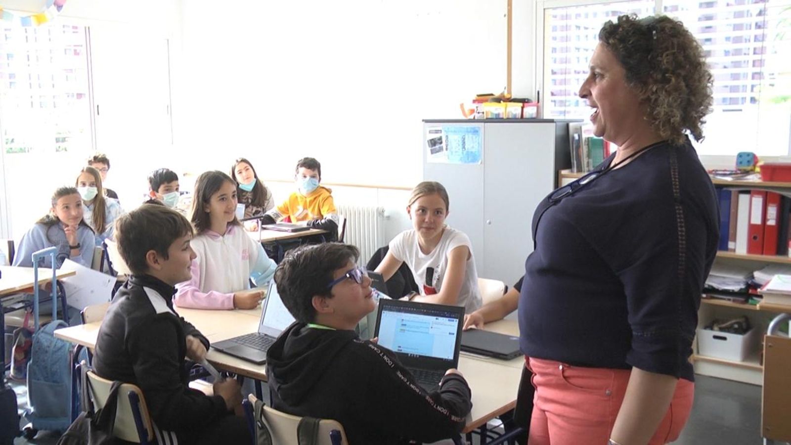 Primer dia de col·le sense mascareta