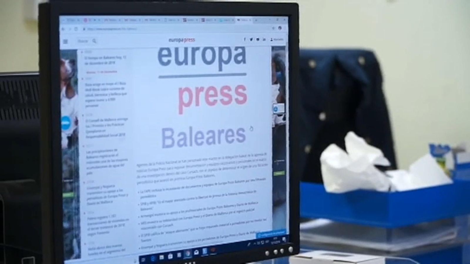 Europa Press es querella contra el jutge que va ordenar confiscar material a la seu de les Illes Balears
