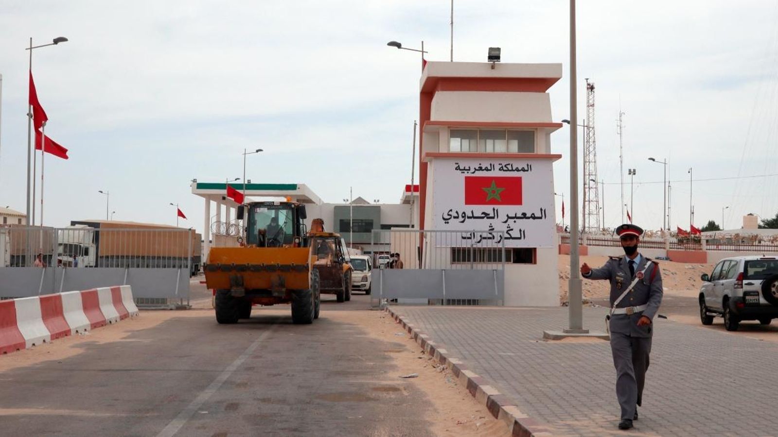 Un soldat de les FAR al pas de Guerguerat