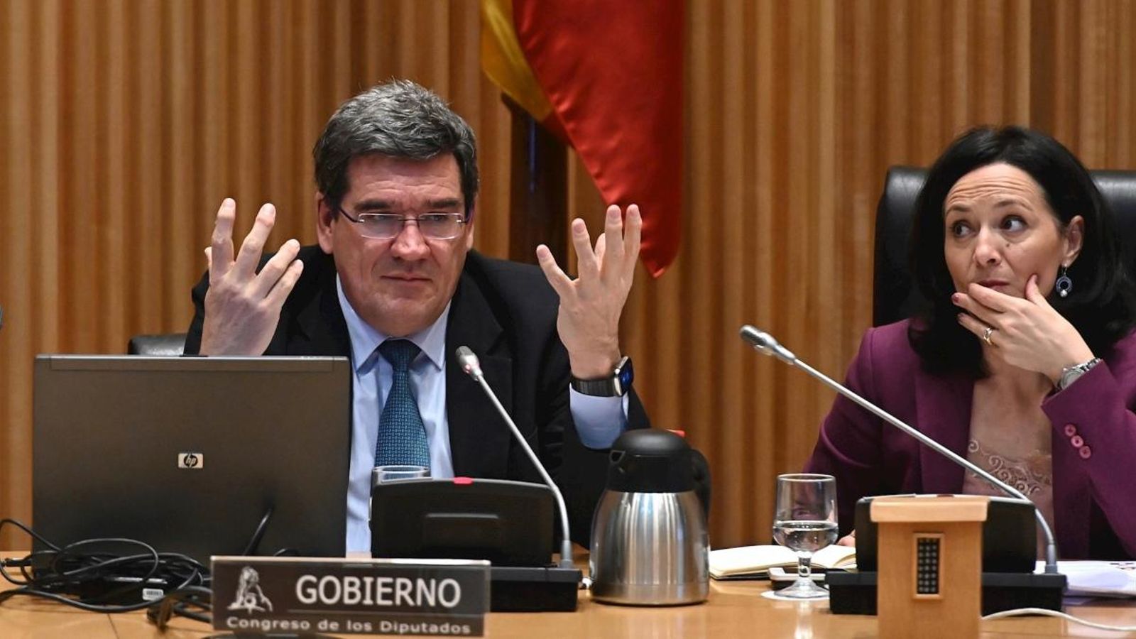 El ministre d'Inclusió, Seguretat Social i Migracions, José Luis Escrivá, aquest dijous al Congrés