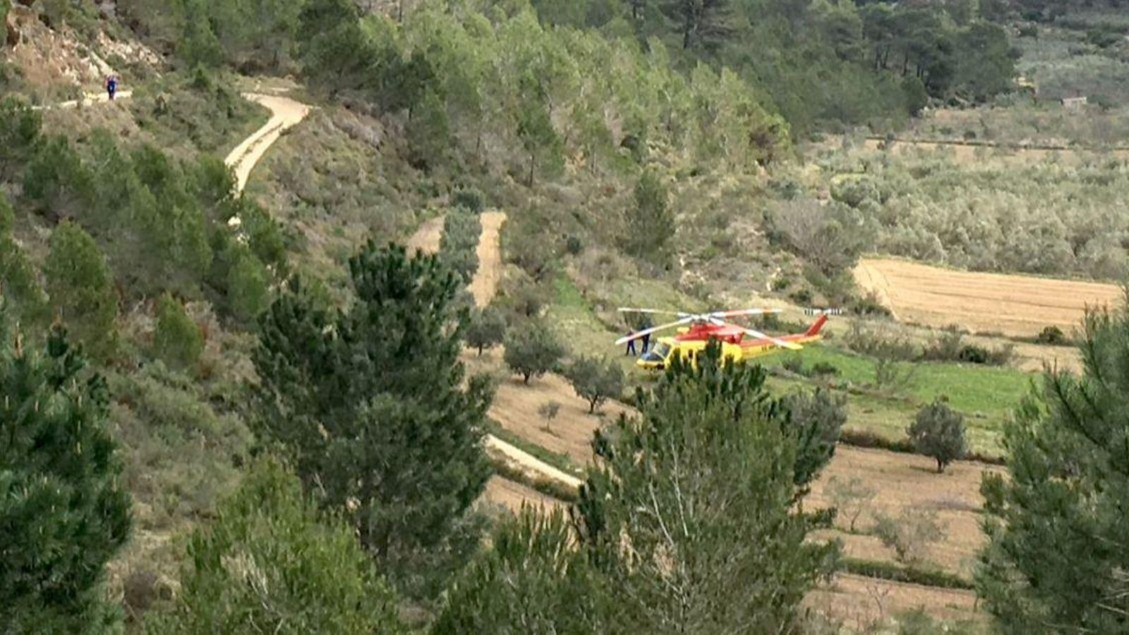 Un helicòpter s'ha desplaçat al lloc dels fets