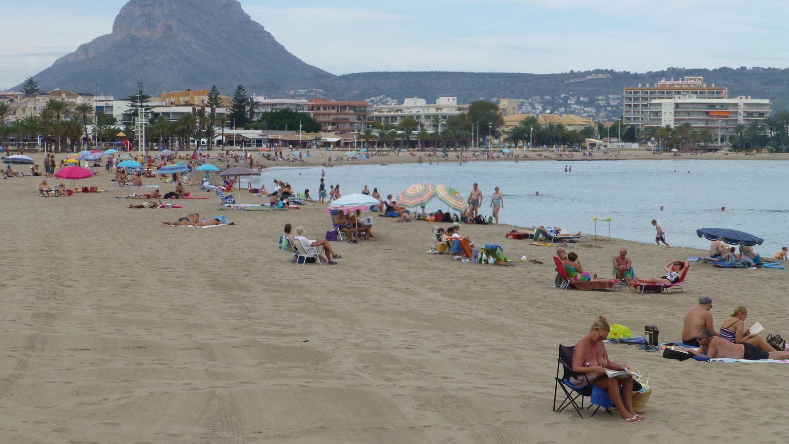 La platja de l'Arenal de Xàbia en una imatge d'arxiu